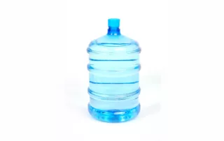 A gallon of water with white background
